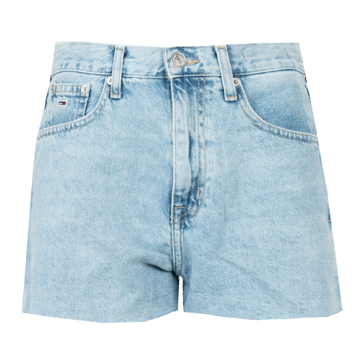 Textiel Dames Korte broeken / Bermuda's Tommy Hilfiger DW0DW12458 | Hotpant Blauw