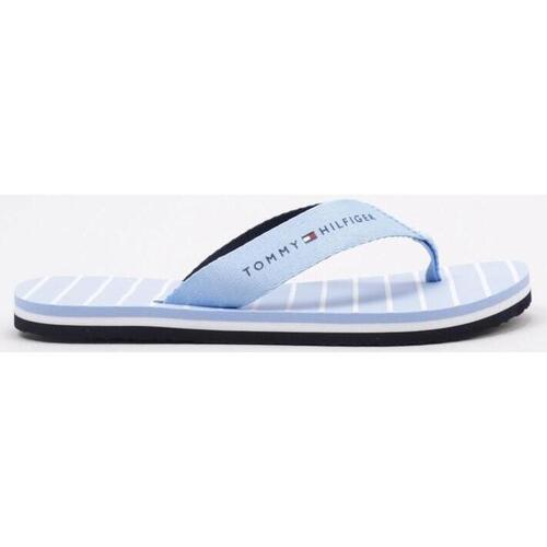 Schoenen Dames Slippers Tommy Hilfiger TOMMY ESSENTIAL ROPE SANDAL Blauw