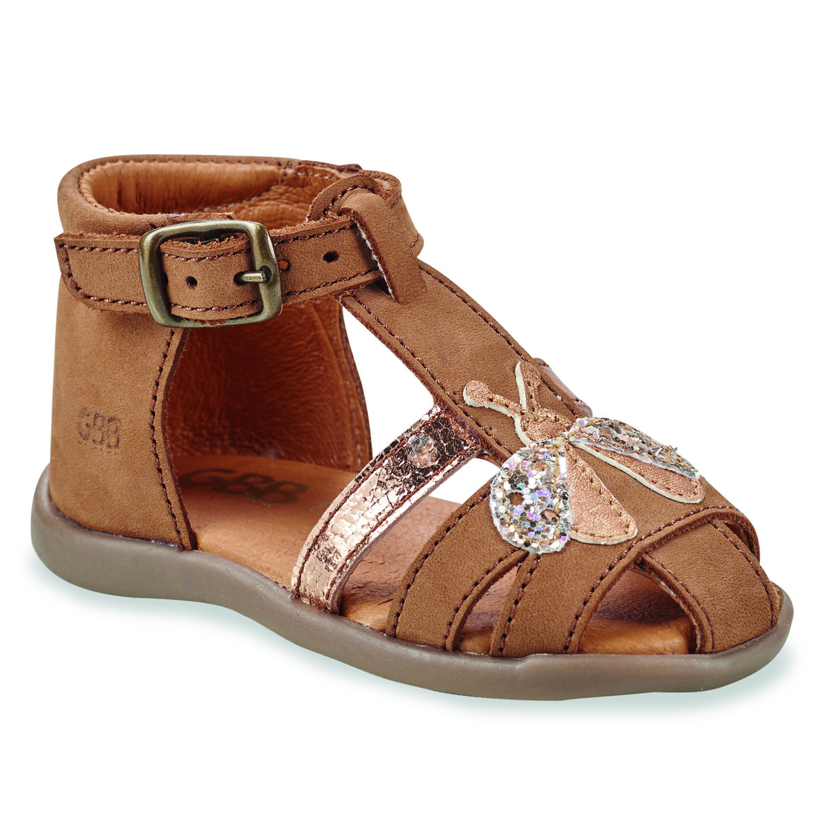 Schoenen Meisjes Sandalen / Open schoenen GBB PIXELLE Brown