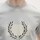 Textiel Heren T-shirts & Polo’s Fred Perry Fp Col Bloc Laurel Wreath T-Shirt Grijs