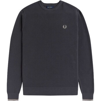 Textiel Heren Sweaters / Sweatshirts Fred Perry Fp Pique Textured Jumper Grijs