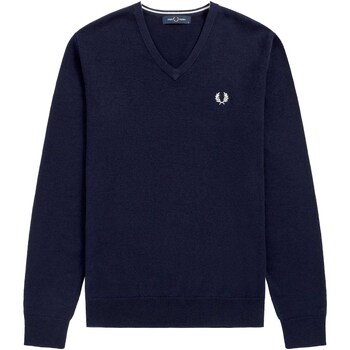 Textiel Heren Sweaters / Sweatshirts Fred Perry Fp Classic V Neck Jumper Blauw