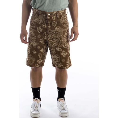 Textiel Heren Korte broeken / Bermuda's Carhartt Single Knee Short Brown