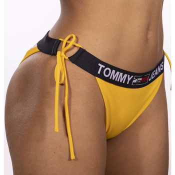 Textiel Dames Bikini's Tommy Hilfiger Cheeky String Side T Geel