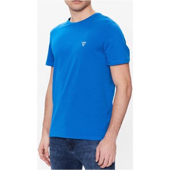 Textiel Heren T-shirts korte mouwen Guess U94M09 K6YW1 Blauw