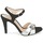 Schoenen Dames Sandalen / Open schoenen Unisa WARIAN Zwart / Zilver