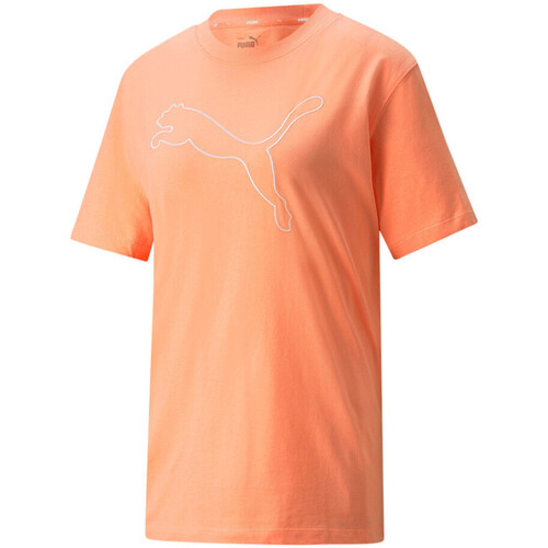 Textiel Dames T-shirts korte mouwen Puma  Orange
