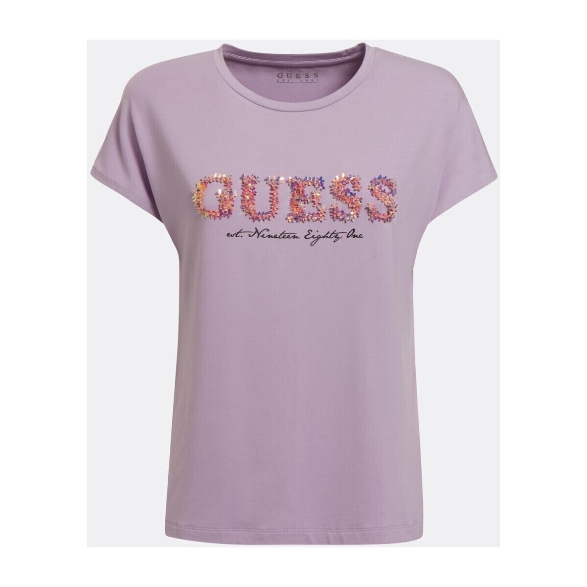 Textiel Dames T-shirts & Polo’s Guess W2GI03 K68D0 Violet