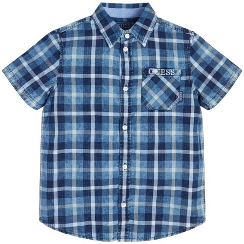 Textiel Kinderen T-shirts & Polo’s Guess L3RH08 D4LQ2 Blauw