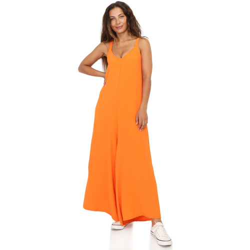 Textiel Dames Jumpsuites / Tuinbroeken La Modeuse 67356_P156404 Orange