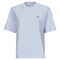 Textiel Dames T-shirts korte mouwen Lacoste TF7215 Blauw