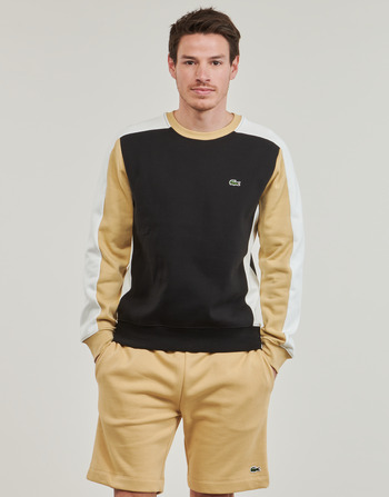 Textiel Heren Sweaters / Sweatshirts Lacoste SH1299 Zwart / Beige