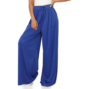 Textiel Dames Broeken / Pantalons La Modeuse 67268_P156260 Blauw