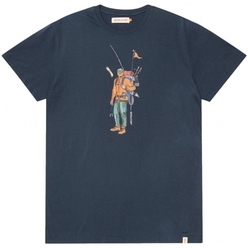 Textiel Heren T-shirts & Polo’s Rvlt Revolution Regular T-Shirt 1333 HIK - Navy Blauw