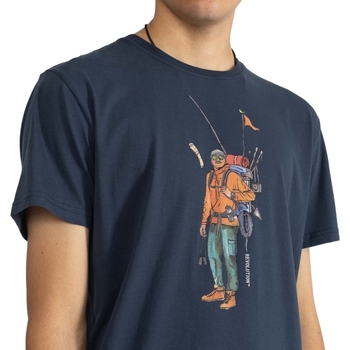 Revolution Regular T-Shirt 1333 HIK - Navy Blauw