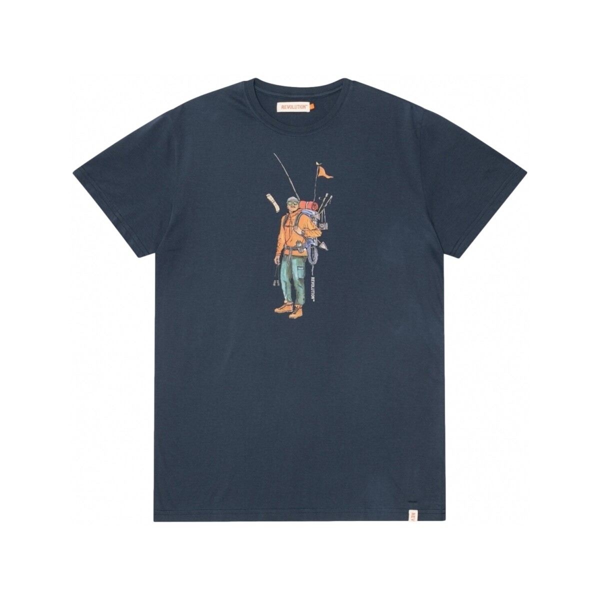 Textiel Heren T-shirts & Polo’s Revolution Regular T-Shirt 1333 HIK - Navy Blauw