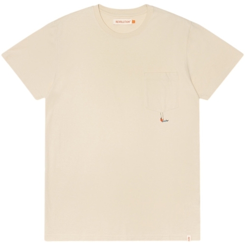 Textiel Heren T-shirts & Polo’s Revolution Regular T-Shirt 1330 SWI - Off White Wit