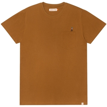 Textiel Heren T-shirts & Polo’s Rvlt Revolution Regular T-Shirt 1330 HIK - Light Brown Brown