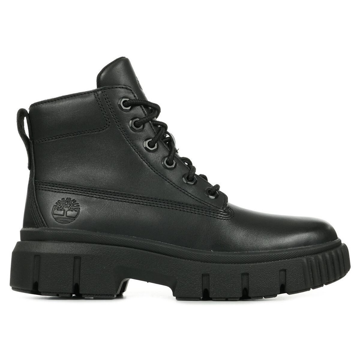 Schoenen Dames Laarzen Timberland Greyfield Leather Boots Zwart