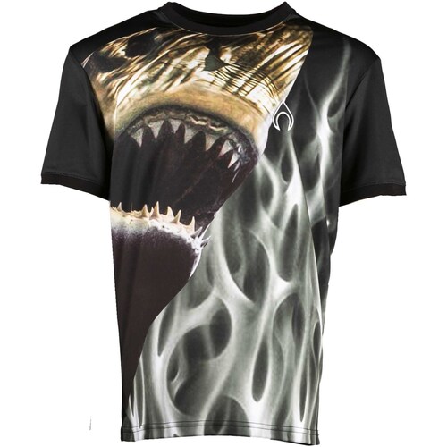 Textiel Heren T-shirts & Polo’s Nytrostar T-Shirt With Shark Print Zwart