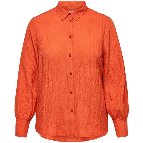 Textiel Dames Overhemden Only Carmakoma  Orange
