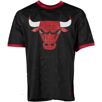 Textiel Heren T-shirts & Polo’s New-Era Nba Team Logo Mesh Os Tee Chibul  Blkfdr Zwart