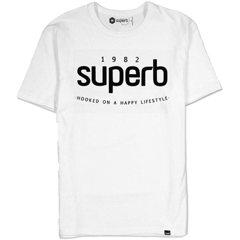 Textiel Heren T-shirts korte mouwen Superb 1982 3000-WHITE Wit