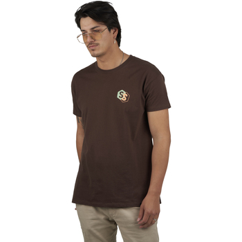 Textiel Heren T-shirts korte mouwen Superb 1982 SPRBCA-2202-CHOCOLATE Brown