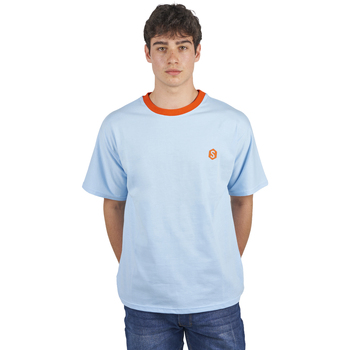 Textiel Heren T-shirts korte mouwen Superb 1982 SPRBCA-2204-BLUE CORAL Multicolour