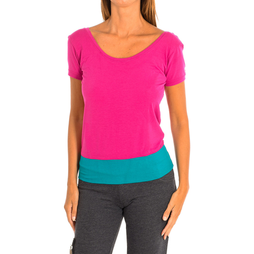 Textiel Dames T-shirts korte mouwen Zumba Z1T00321-ROSA Violet