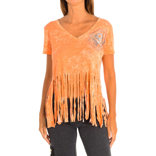 Textiel Dames T-shirts korte mouwen Zumba Z1T00401-MANGO Orange