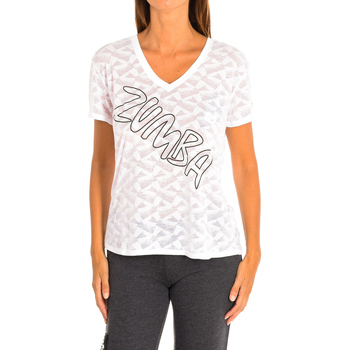 Textiel Dames T-shirts & Polo’s Zumba Z1T00587-BLANCO Wit