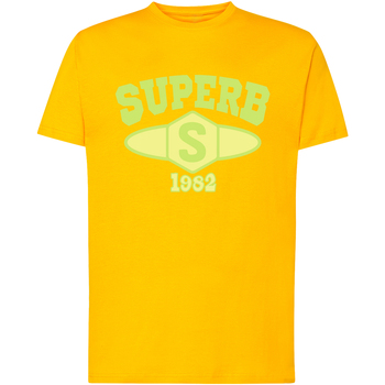 Textiel Heren T-shirts korte mouwen Superb 1982 SPRBCA-2201-YELLOW Geel