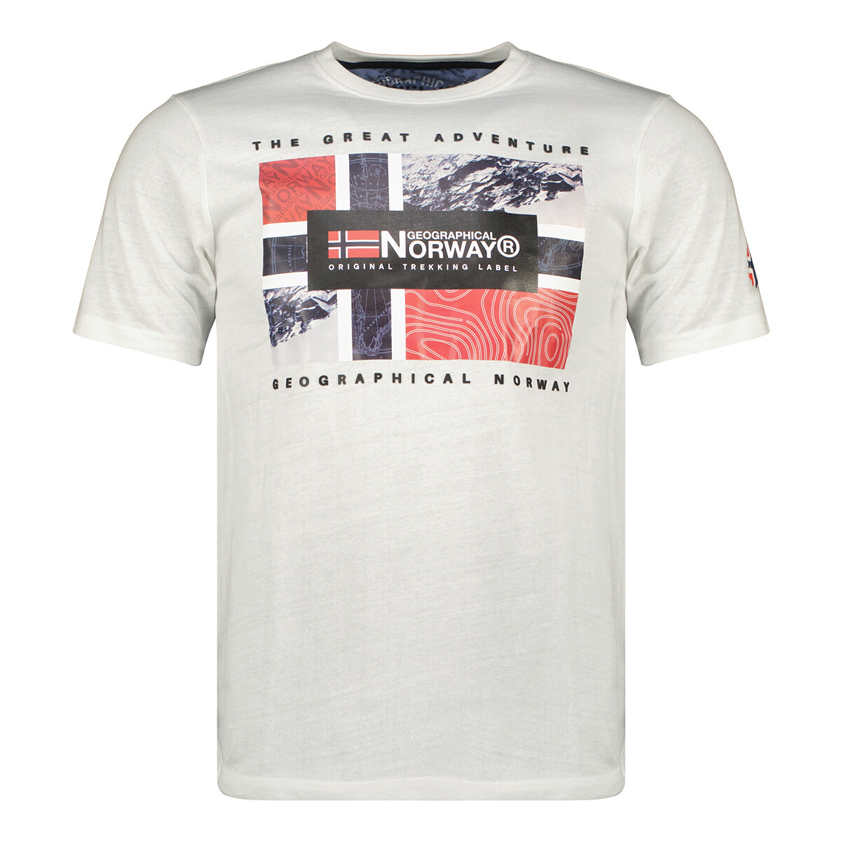 Textiel Heren T-shirts korte mouwen Geographical Norway SW1240HGN-WHITE Wit