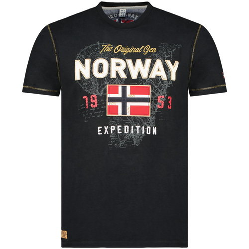 Textiel Heren T-shirts korte mouwen Geographical Norway SW1304HGNO-BLACK Zwart