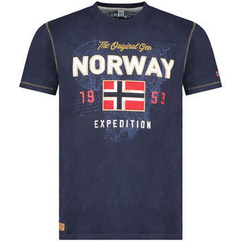 Textiel Heren T-shirts korte mouwen Geographical Norway SW1304HGNO-NAVY Blauw