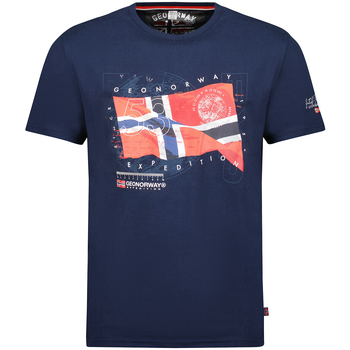 Textiel Heren T-shirts korte mouwen Geo Norway SX1285HGNO-NAVY Marine