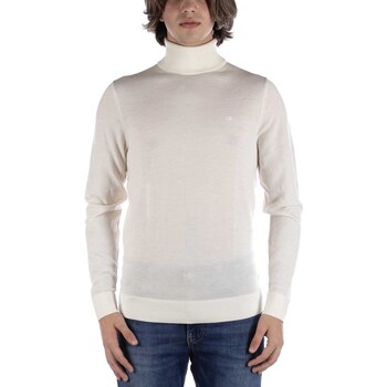 Textiel Heren Sweaters / Sweatshirts Calvin Klein Jeans Superior Wool Turtle Panna Wit