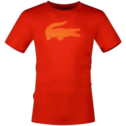 Textiel Heren T-shirts korte mouwen Lacoste CAMISETA SPORT HOMBRE   TH2042 Orange