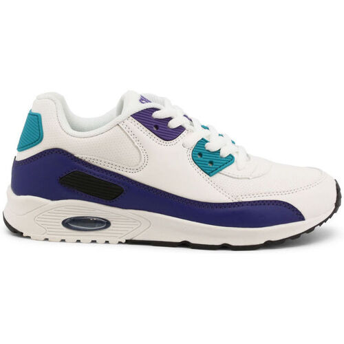 Schoenen Heren Sneakers Shone 005-001 White/Purple Wit