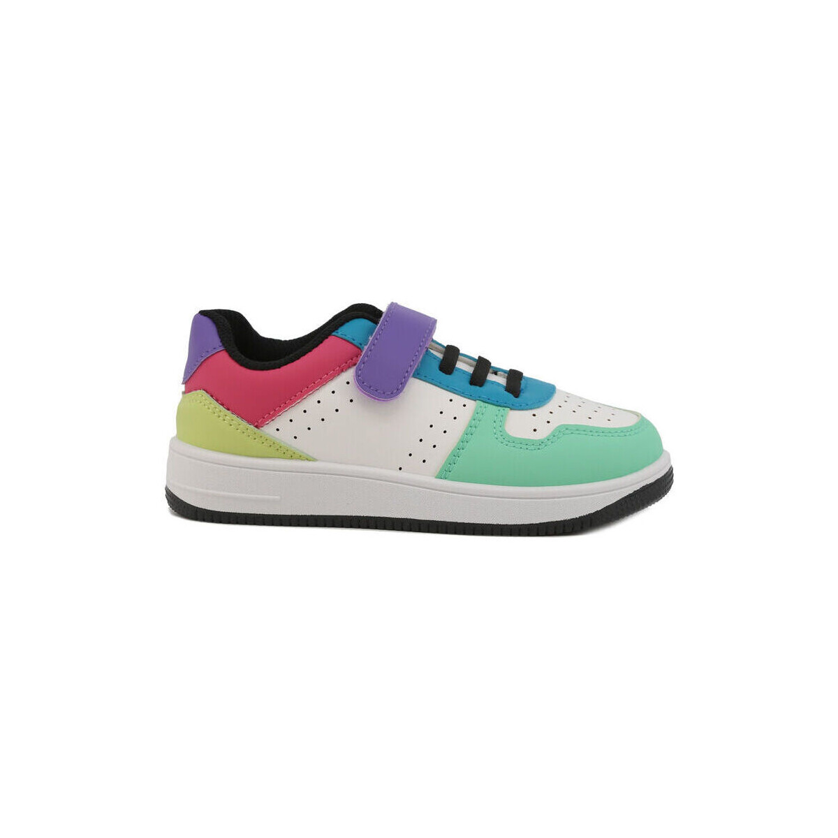 Schoenen Heren Sneakers Shone 002-002 Yellow/Purple Wit