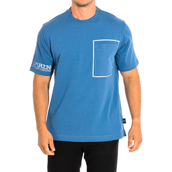 Textiel Heren T-shirts korte mouwen La Martina SMR313-JS303-07074 Blauw