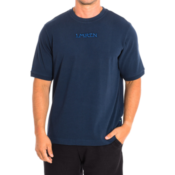 Textiel Heren T-shirts korte mouwen La Martina TMR008-JS303-07017 Marine