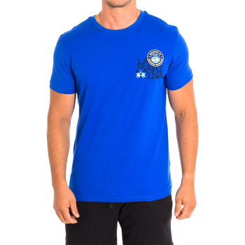 Textiel Heren T-shirts korte mouwen La Martina TMR607-JS354-07120 Blauw