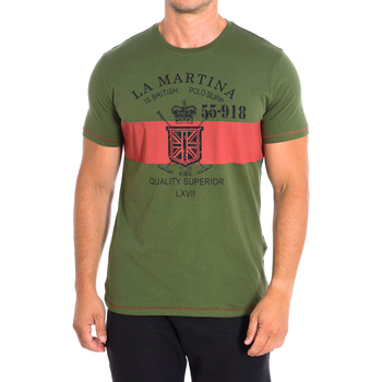 Textiel Heren T-shirts korte mouwen La Martina TMRE31-JS206-03175 Groen