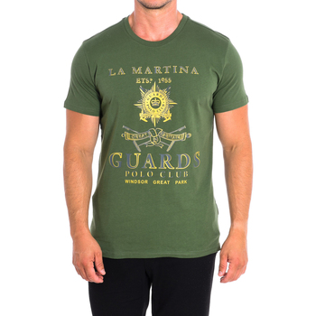 Textiel Heren T-shirts korte mouwen La Martina TMRG30-JS206-03175 Groen