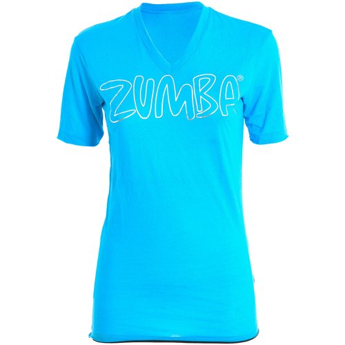Textiel Dames T-shirts & Polo’s Zumba Z2T00144-AZUL Blauw
