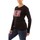 Textiel Dames T-shirts met lange mouwen Liu Jo WF3084JS923 Zwart