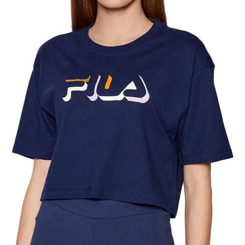 Textiel Dames T-shirts korte mouwen Fila  Blauw