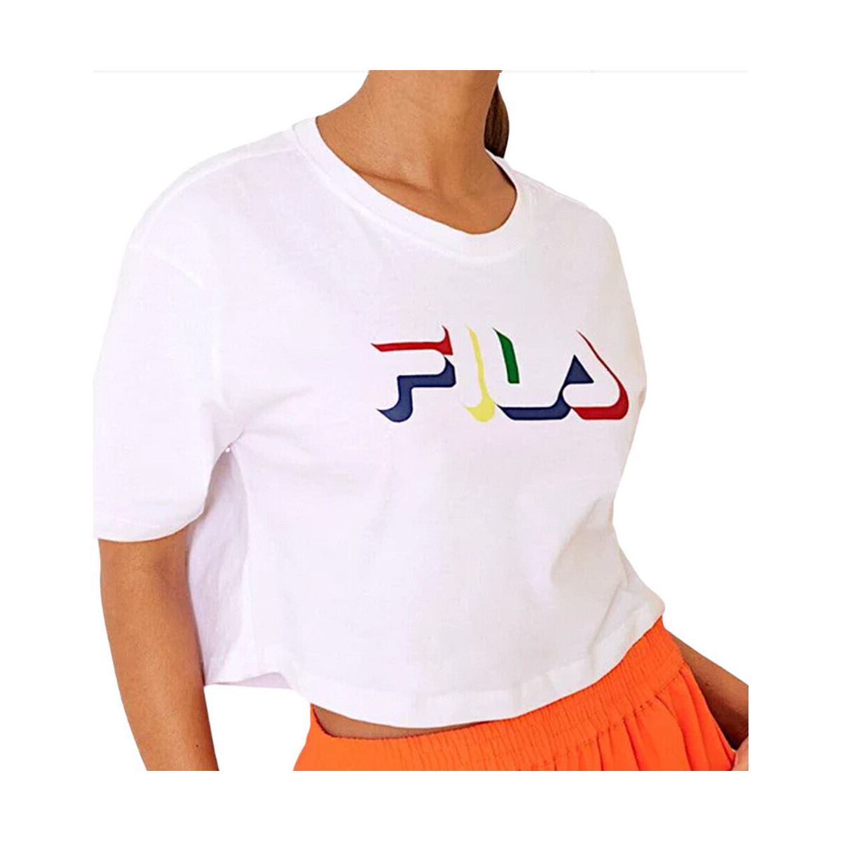Textiel Dames T-shirts & Polo’s Fila  Wit